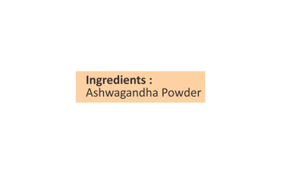 Orgrain India Organic Ashwagandha Powder    Glass Jar  100 grams